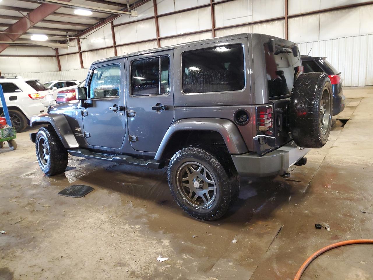 2014 Jeep Wrangler VIN 1C4BJWEG6EL183943 Copart auction photo, front end damage thumbnail 2
