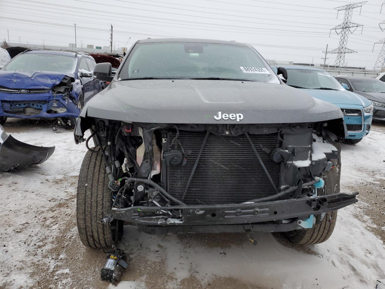 2019 Jeep Grand Cherokee VIN 1C4RJFJT1KC637285 Copart auction photo, front end damage thumbnail 5