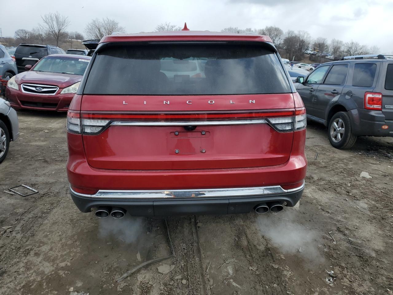 2020 Lincoln Aviator VIN 5LM5J7XC0LGL18619 Copart auction photo, front end damage thumbnail 6