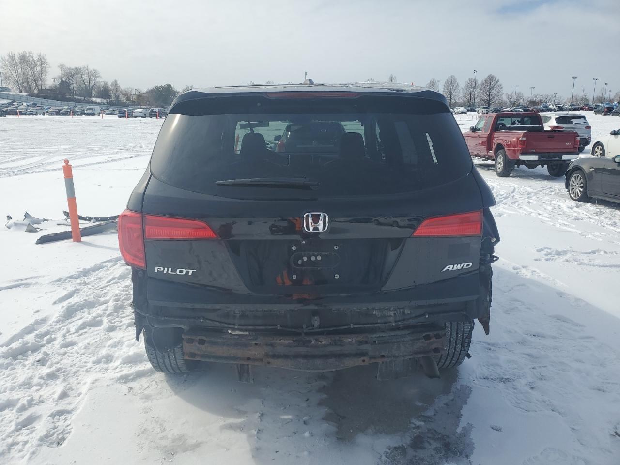 2016 Honda Pilot VIN 5FNYF6H55GB006098 Copart auction photo, side / rear end damage thumbnail 6