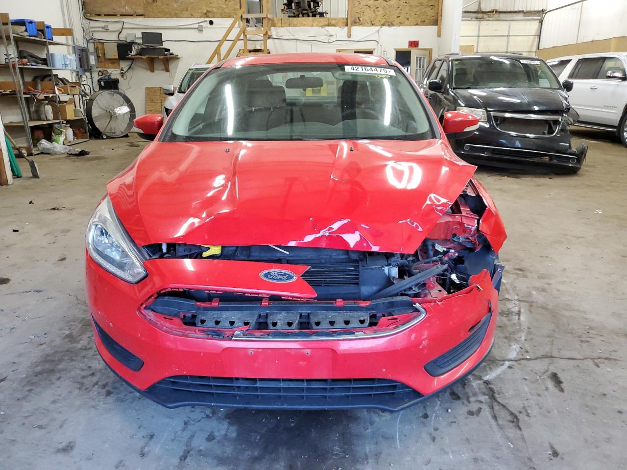 2015 Ford Focus VIN 1FADP3F2XFL356184 Copart auction photo, front end damage thumbnail 5
