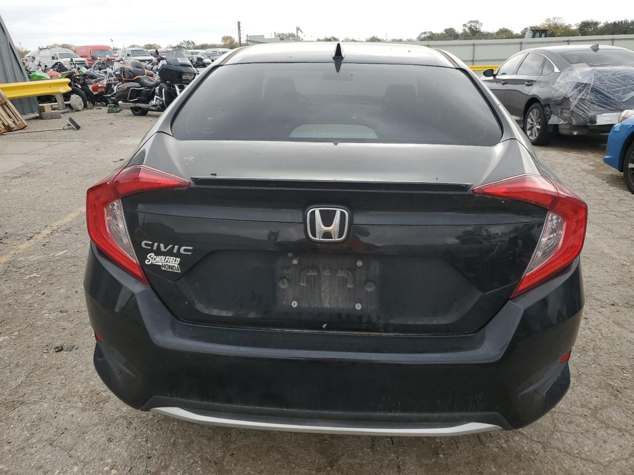 2019 Honda Civic VIN 19XFC1F30KE017612 Copart auction photo, front end / minor dent/scratches damage thumbnail 6