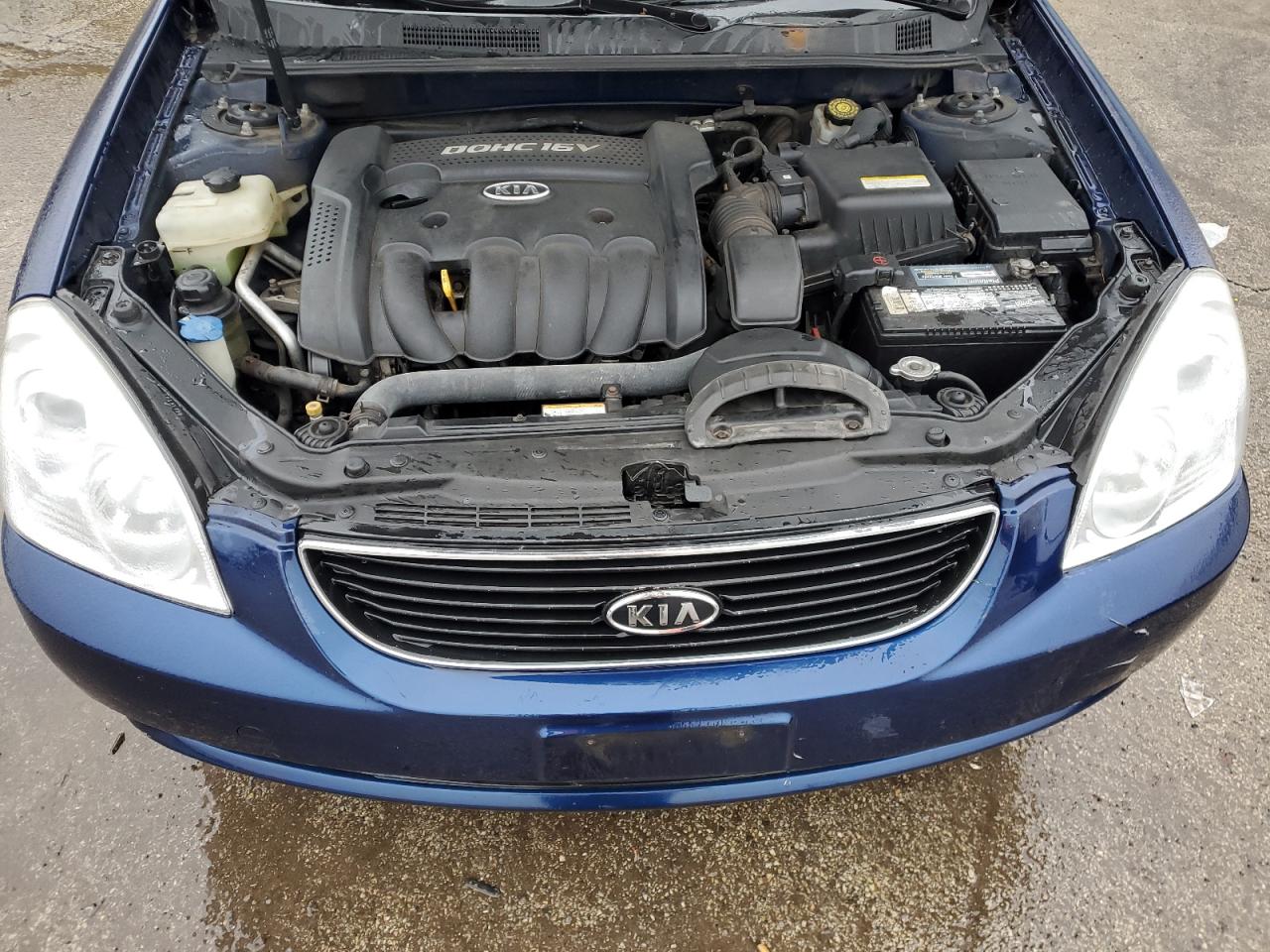 2007 KIA Optima VIN KNAGE123075132537 Copart auction photo, side / minor dent/scratches damage thumbnail 11