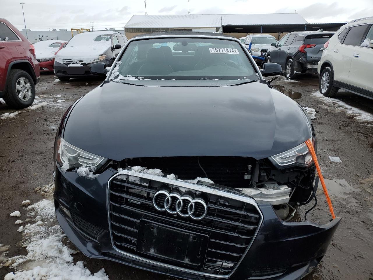 2014 Audi A5 VIN WAULFAFH3EN002122 Copart auction photo, hail / front end damage thumbnail 5