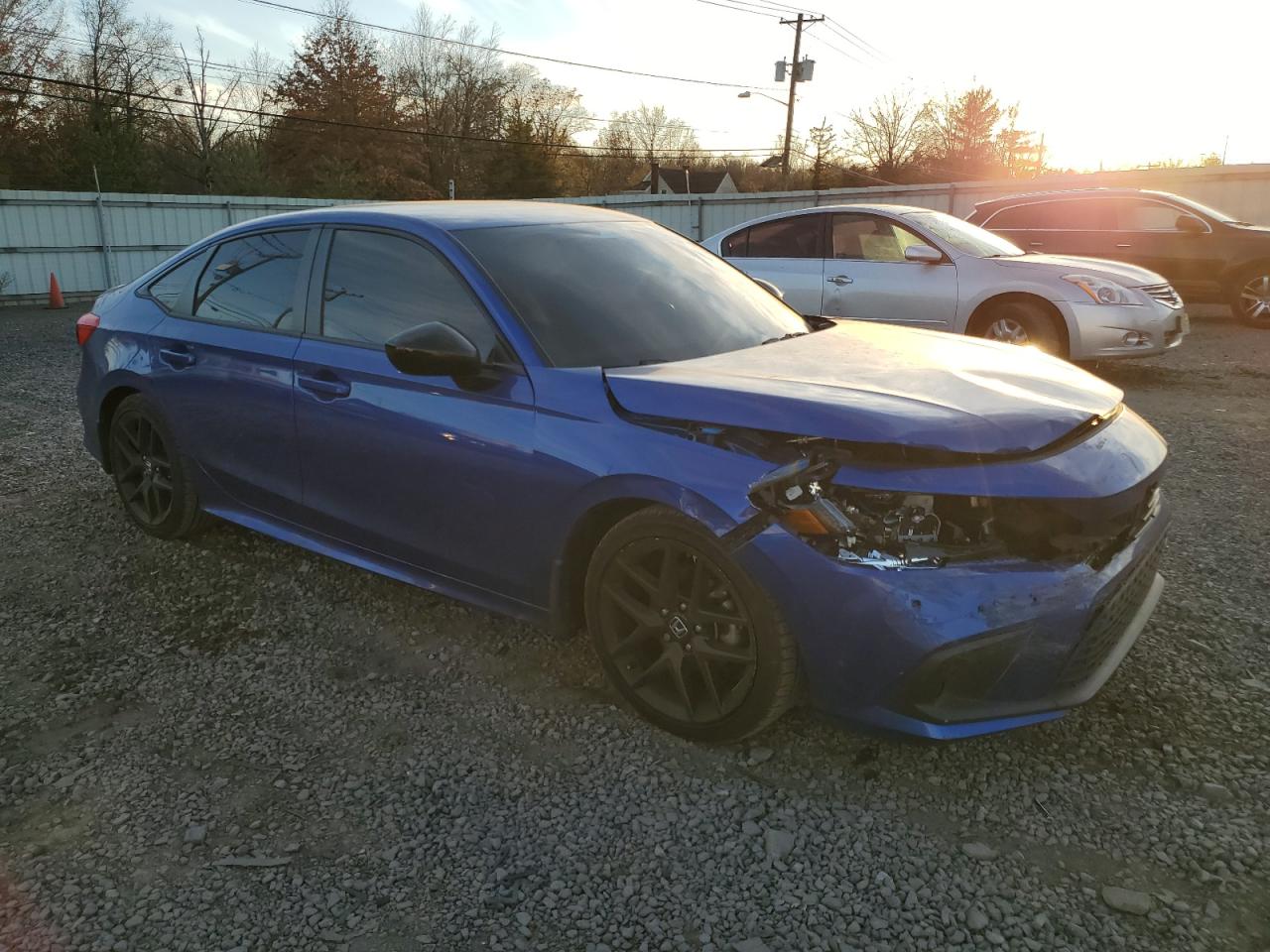 2022 Honda Civic VIN 2HGFE2F54NH586524 Copart auction photo, front end damage thumbnail 4