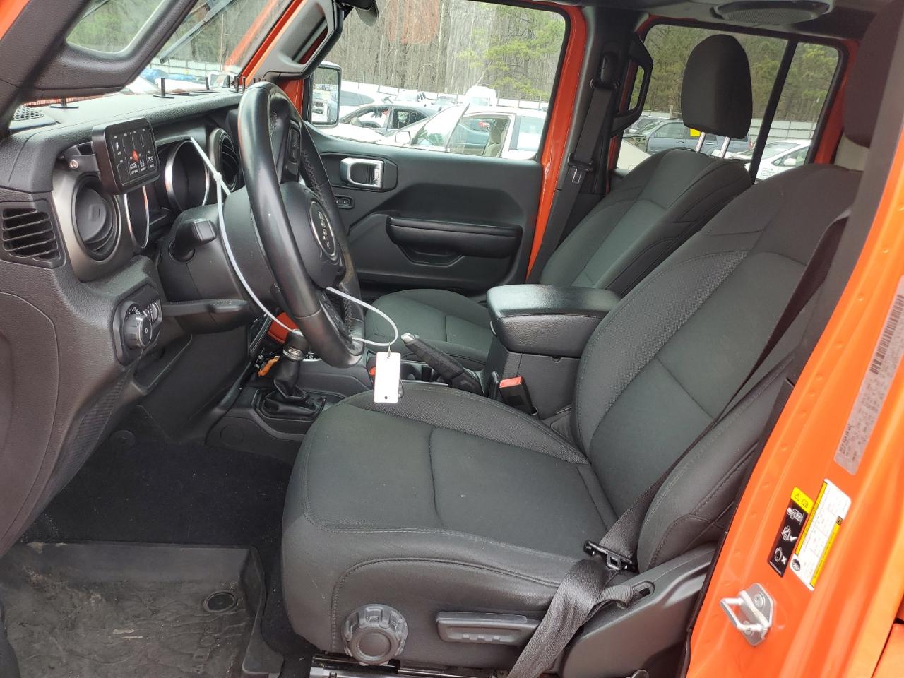 2020 Jeep Wrangler VIN 1C4HJXDG0LW216819 Copart auction photo, side damage thumbnail 7