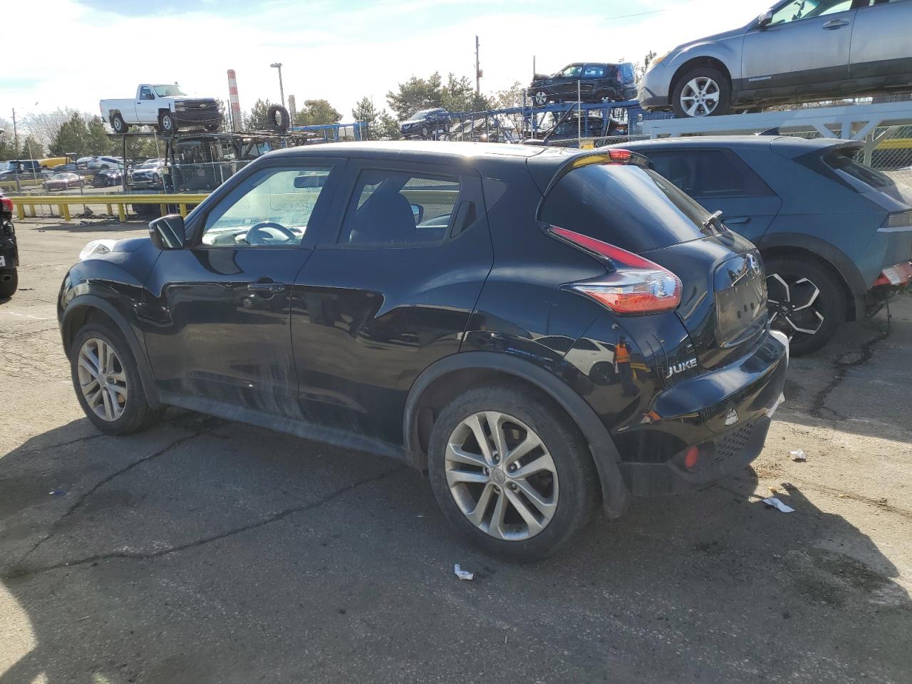 2016 Nissan Juke VIN JN8AF5MR6GT607073 Copart auction photo, rear end / side damage thumbnail 2