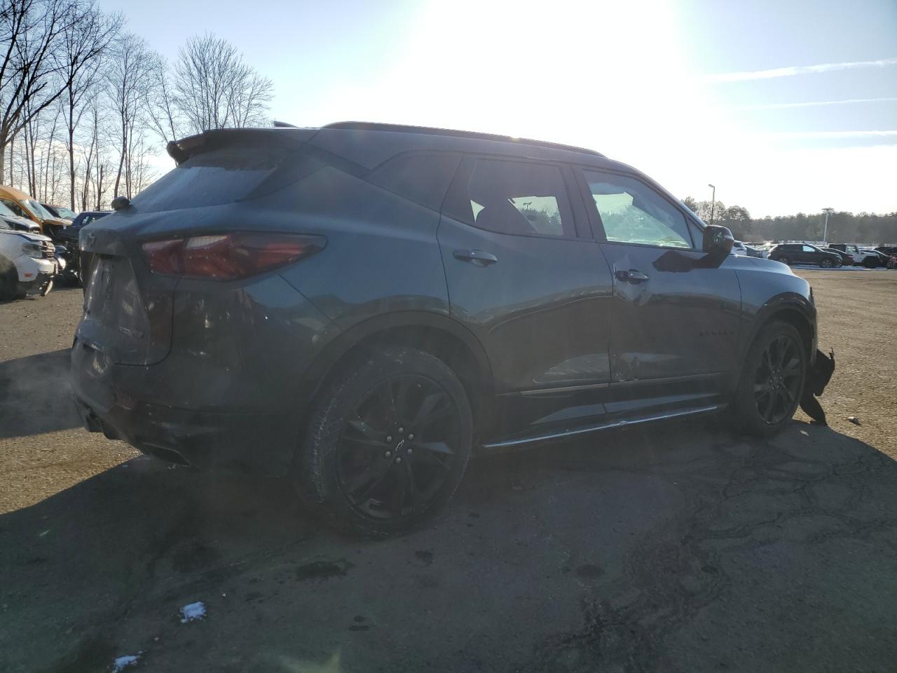 2019 Chevrolet Blazer VIN 3GNKBJRS2KS641974 Copart auction photo, front end damage thumbnail 3