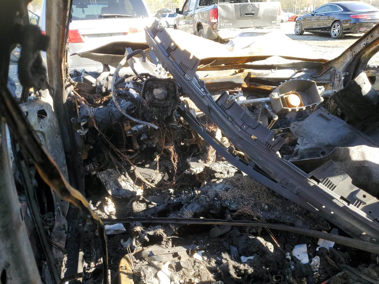 2022 Hyundai Sonata VIN 5NPEG4JA0NH134288 Copart auction photo, front end / burn damage thumbnail 8