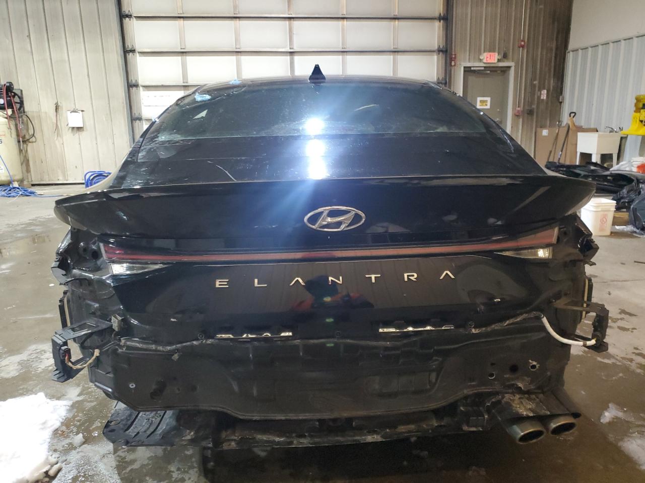 2022 Hyundai Elantra VIN KMHLR4AF7NU234953 Copart auction photo, side / front end damage thumbnail 6