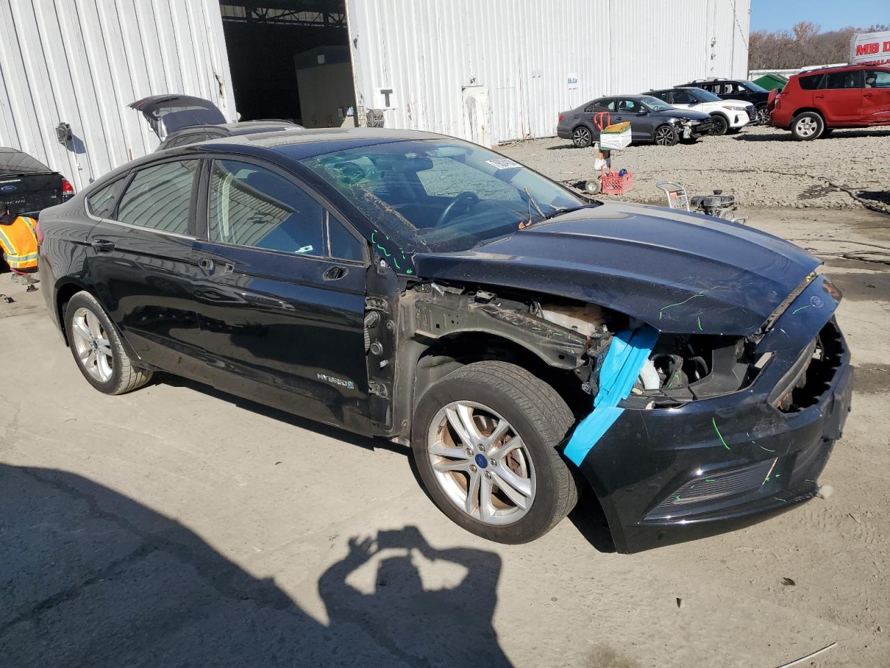 2018 Ford Fusion VIN 3FA6P0LU0JR251077 Copart auction photo, front end damage thumbnail 4