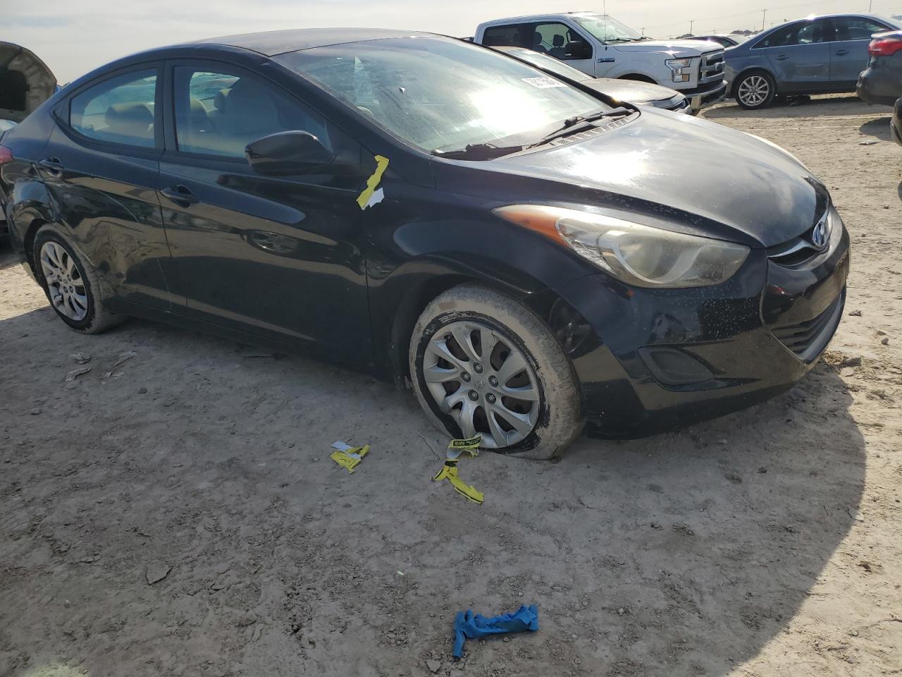 2012 Hyundai Elantra VIN KMHDH4AE5CU220710 Copart auction photo, all over damage thumbnail 4