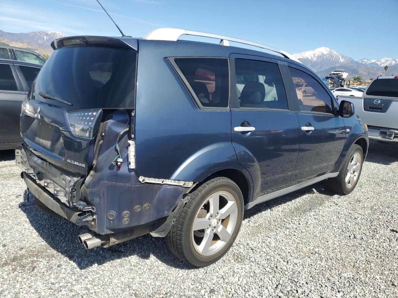 2007 Mitsubishi Outlander VIN JA4MS41X77U004980 Copart auction photo, rear end damage thumbnail 3