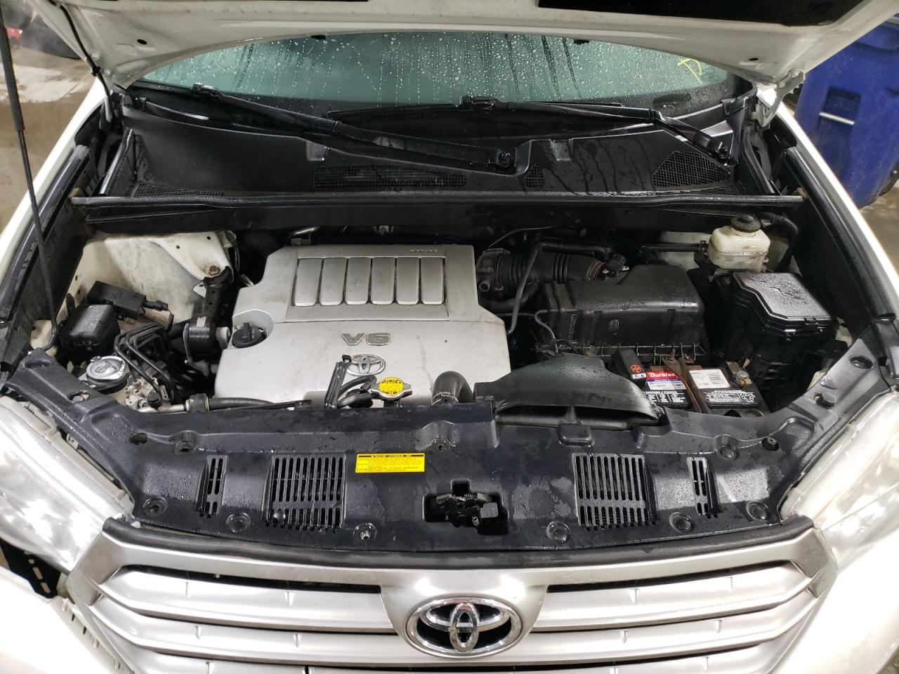 2012 Toyota Highlander VIN 5TDBK3EH9CS126796 Copart auction photo, front end / side damage thumbnail 11