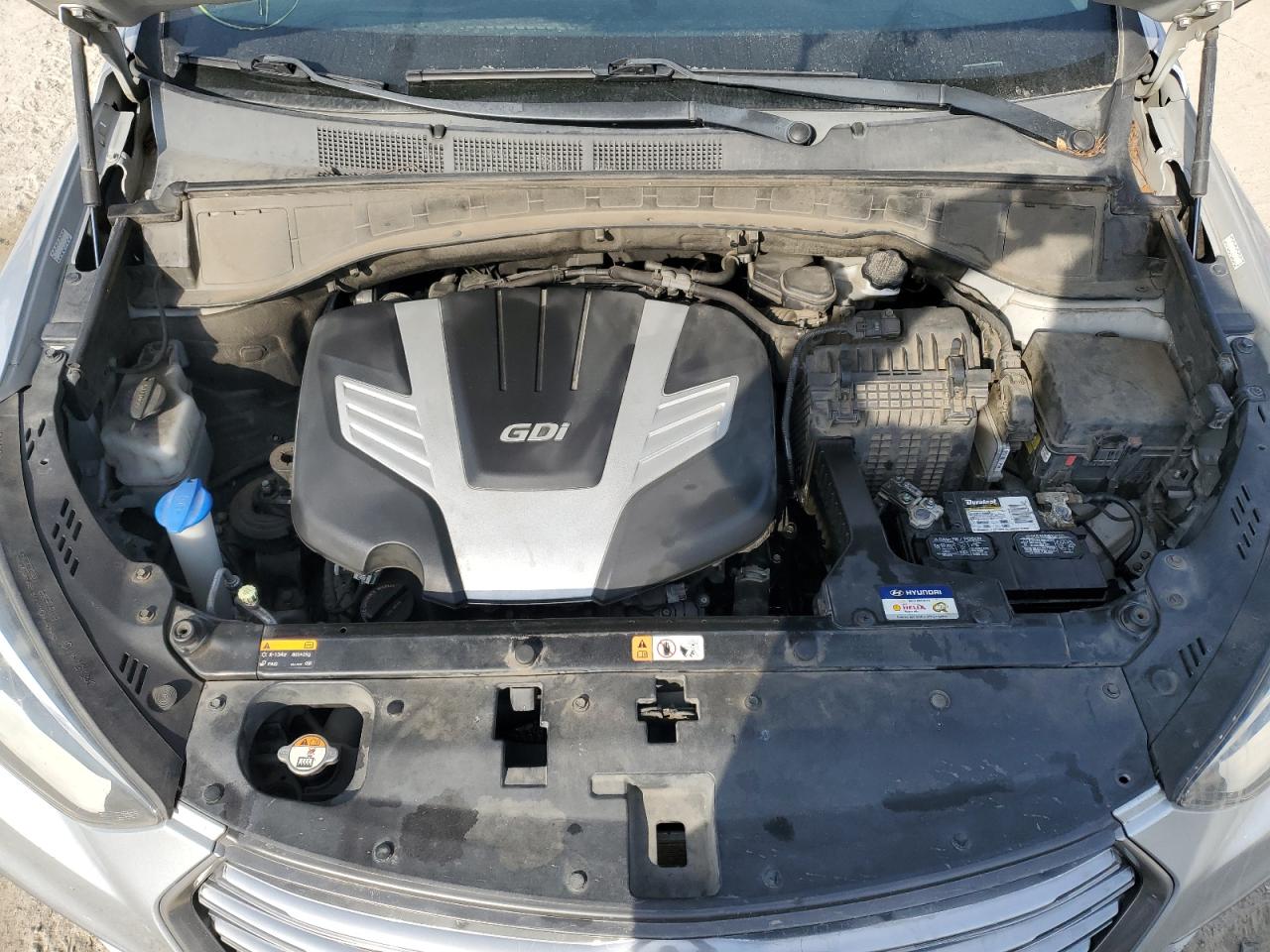 2017 Hyundai Santa Fe VIN KM8SM4HF9HU192242 Copart auction photo, mechanical / side damage thumbnail 12