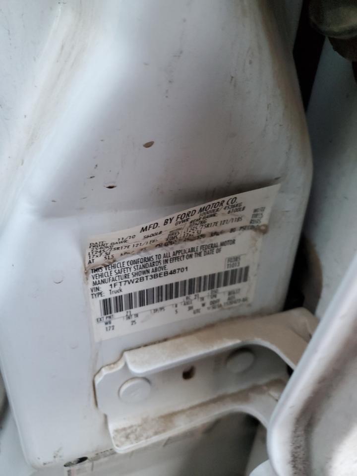 2011 Ford F250 VIN 1FT7W2BT3BEB48701 Copart auction photo, front end damage thumbnail 14