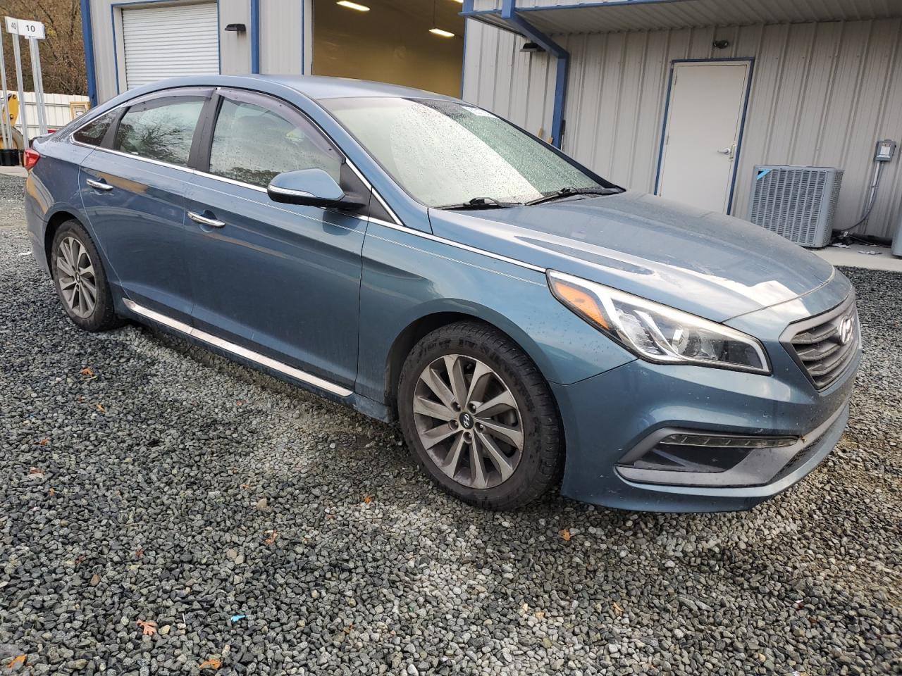 2015 Hyundai Sonata VIN 5NPE34AF8FH101077 Copart auction photo, side damage thumbnail 4