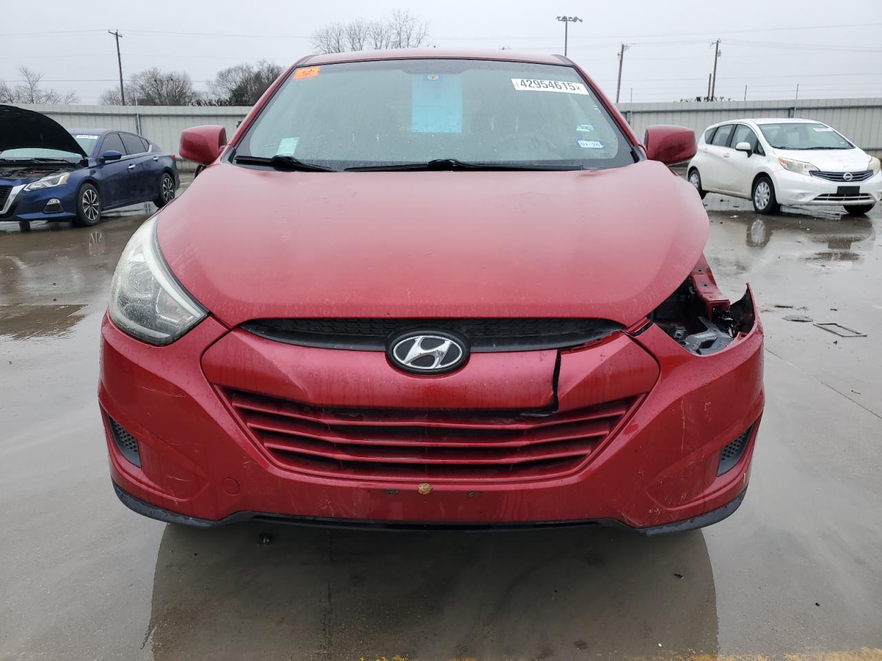 2015 Hyundai Tucson VIN KM8JT3AF9FU101423 Copart auction photo, front end / side damage thumbnail 5