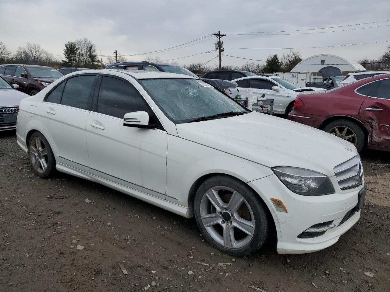 2011 Mercedes-Benz C-klasse VIN WDDGF5EB1BR167234 Copart auction photo, mechanical damage thumbnail 4