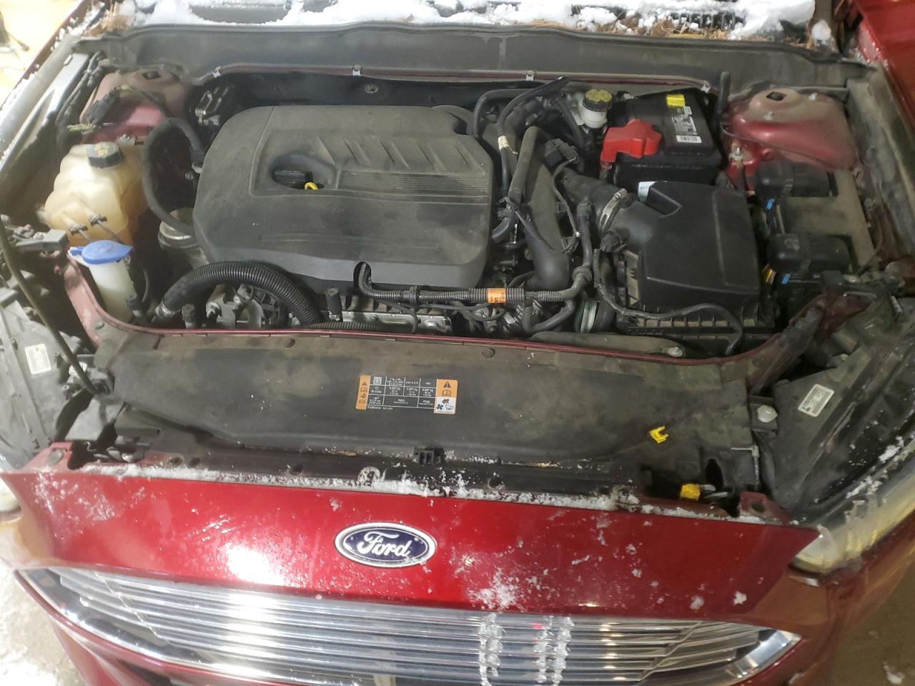 2014 Ford Fusion VIN 3FA6P0HD9ER336045 Copart auction photo, side / front end damage thumbnail 11
