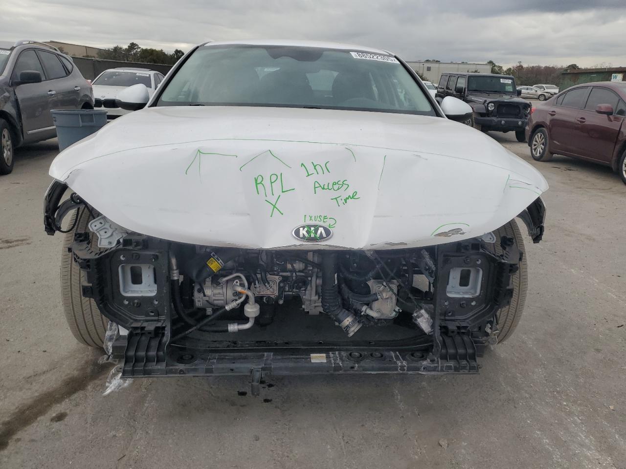 2021 KIA K5 VIN 5XXG14J27MG056606 Copart auction photo, front end / minor dent/scratches damage thumbnail 5