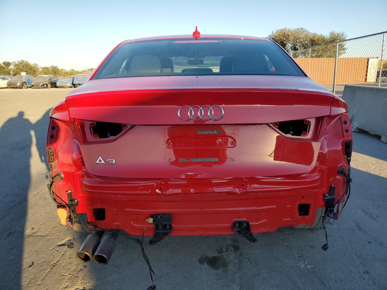 2018 Audi A3 VIN WAUGUGFF5J1077950 Copart auction photo, rear end damage thumbnail 6