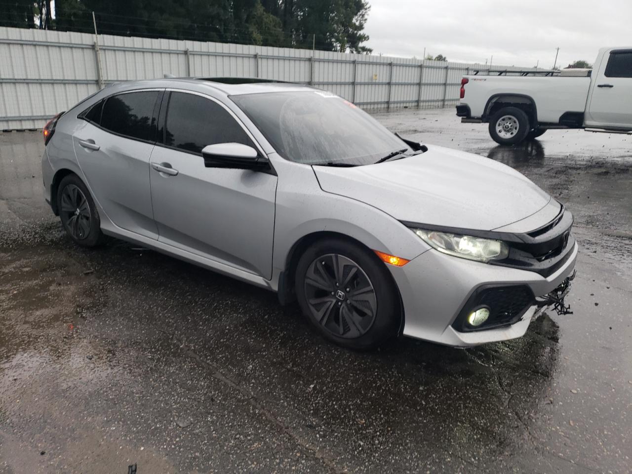 2018 Honda Civic VIN SHHFK7H52JU217645 Copart auction photo, side / front end damage thumbnail 4