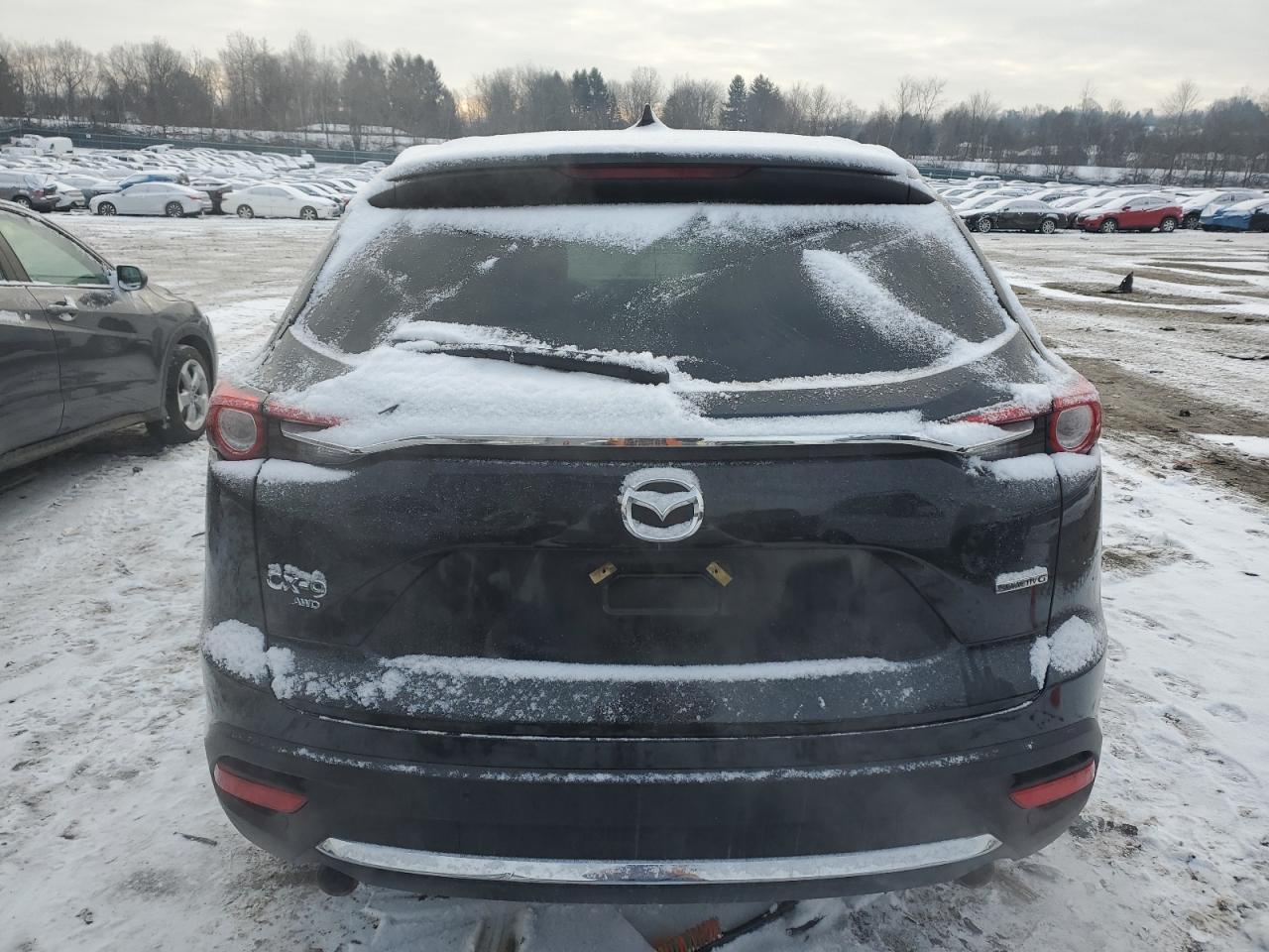 2021 Mazda CX-9 VIN JM3TCBDY2M0522917 Copart auction photo, side / front end damage thumbnail 6