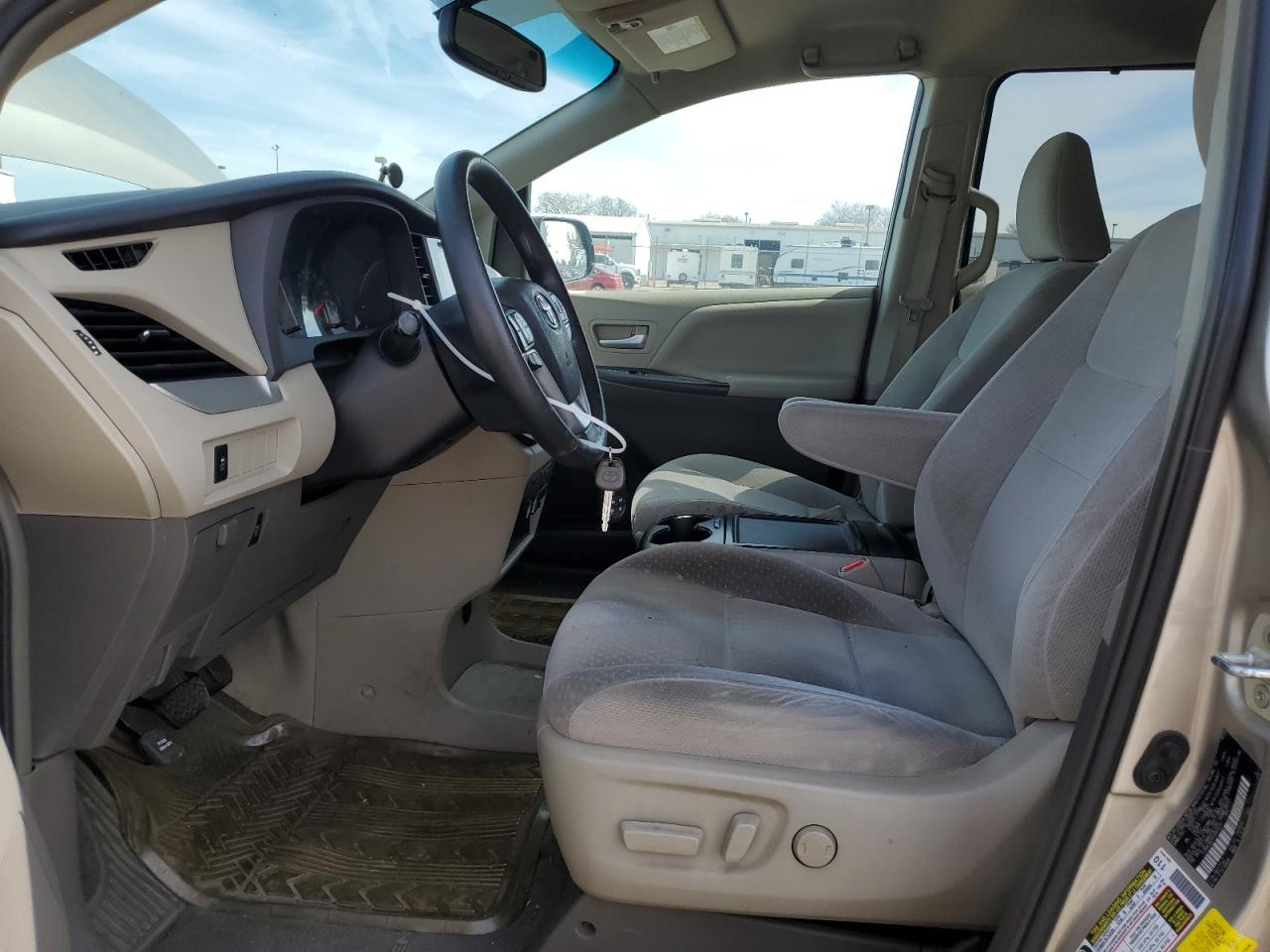 2015 Toyota Sienna VIN 5TDKK3DC4FS665420 Copart auction photo, rear end / front end damage thumbnail 7