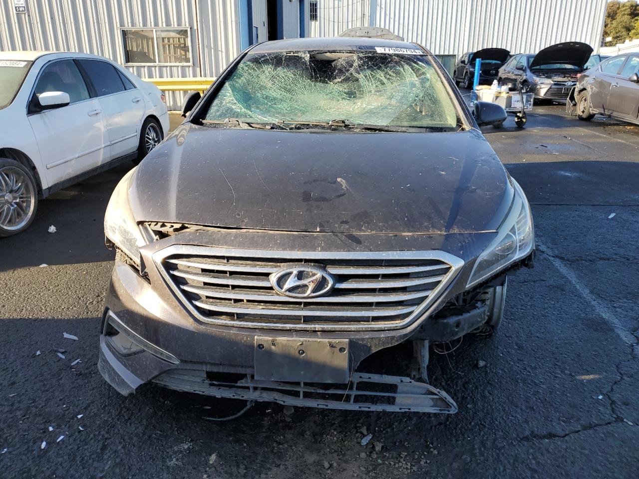 2015 Hyundai Sonata VIN 5NPE24AF8FH023452 Copart auction photo, all over damage thumbnail 5