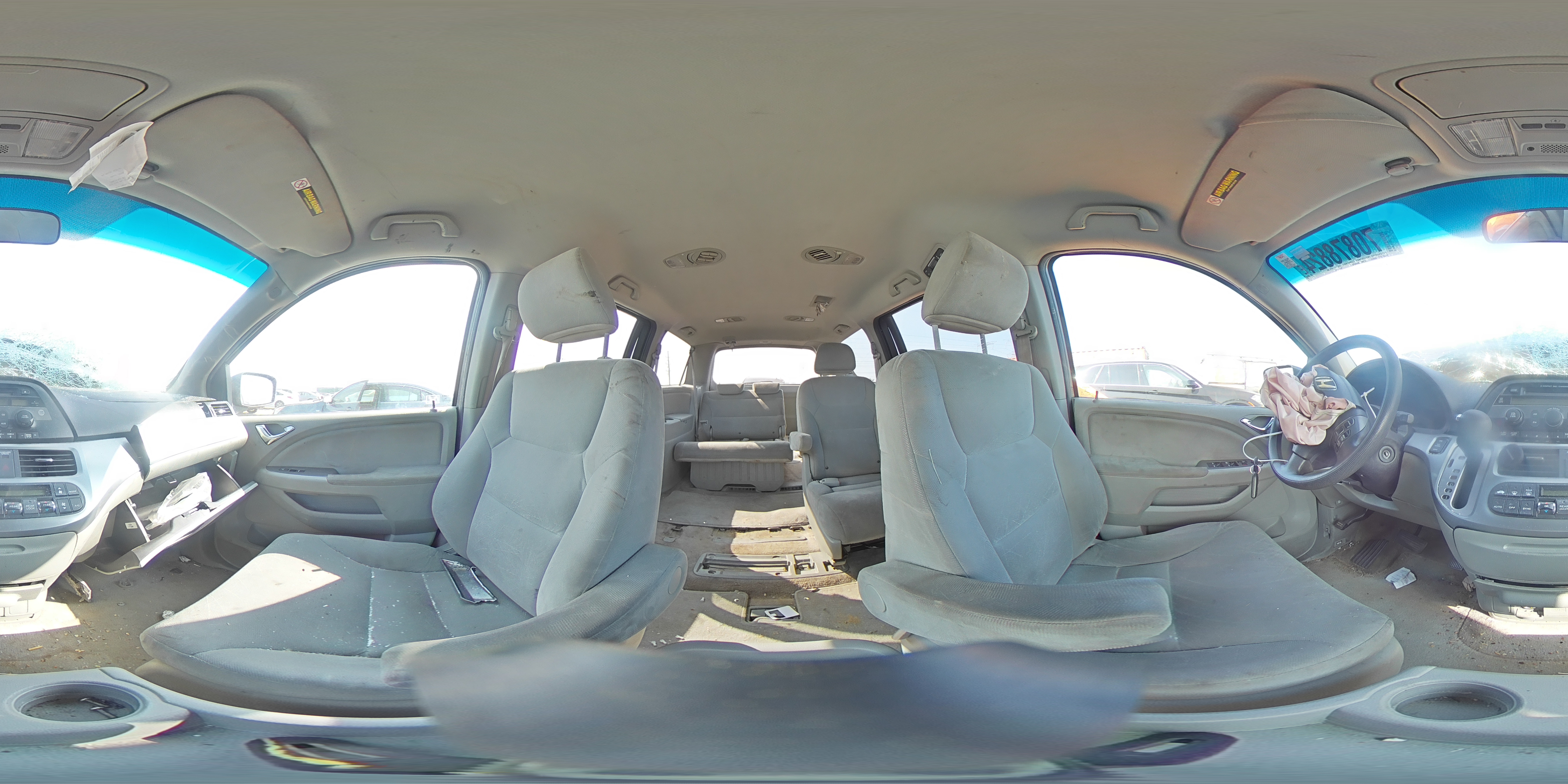 2008 Honda Odyssey VIN 5FNRL384X8B410714 Copart auction photo, front end / minor dent/scratches damage thumbnail 14