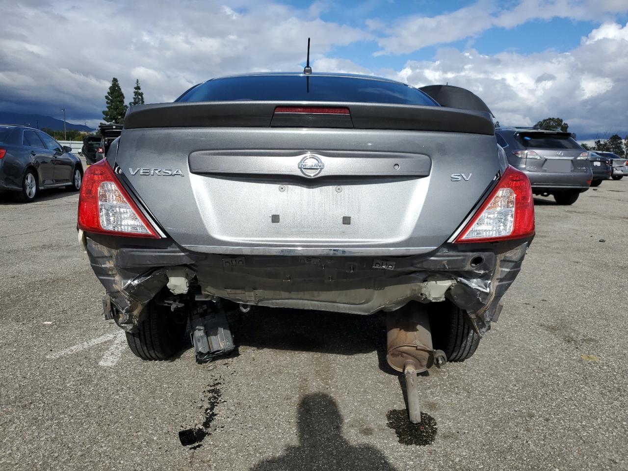 2017 Nissan Versa VIN 3N1CN7AP2HL830578 Copart auction photo, rear end / undercarriage damage thumbnail 6