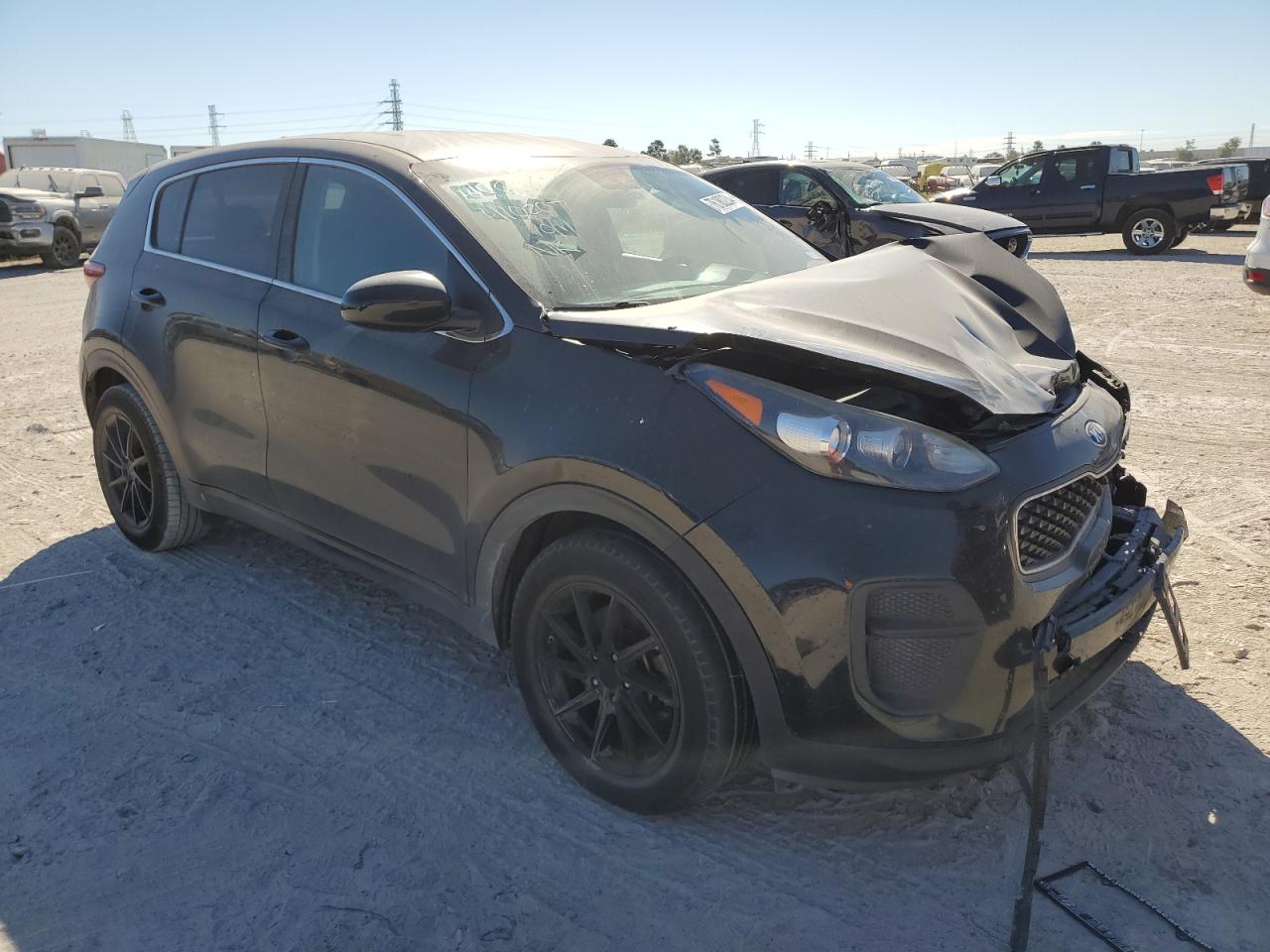 2018 KIA Sportage VIN KNDPM3ACXJ7352153 Copart auction photo, front end damage thumbnail 4