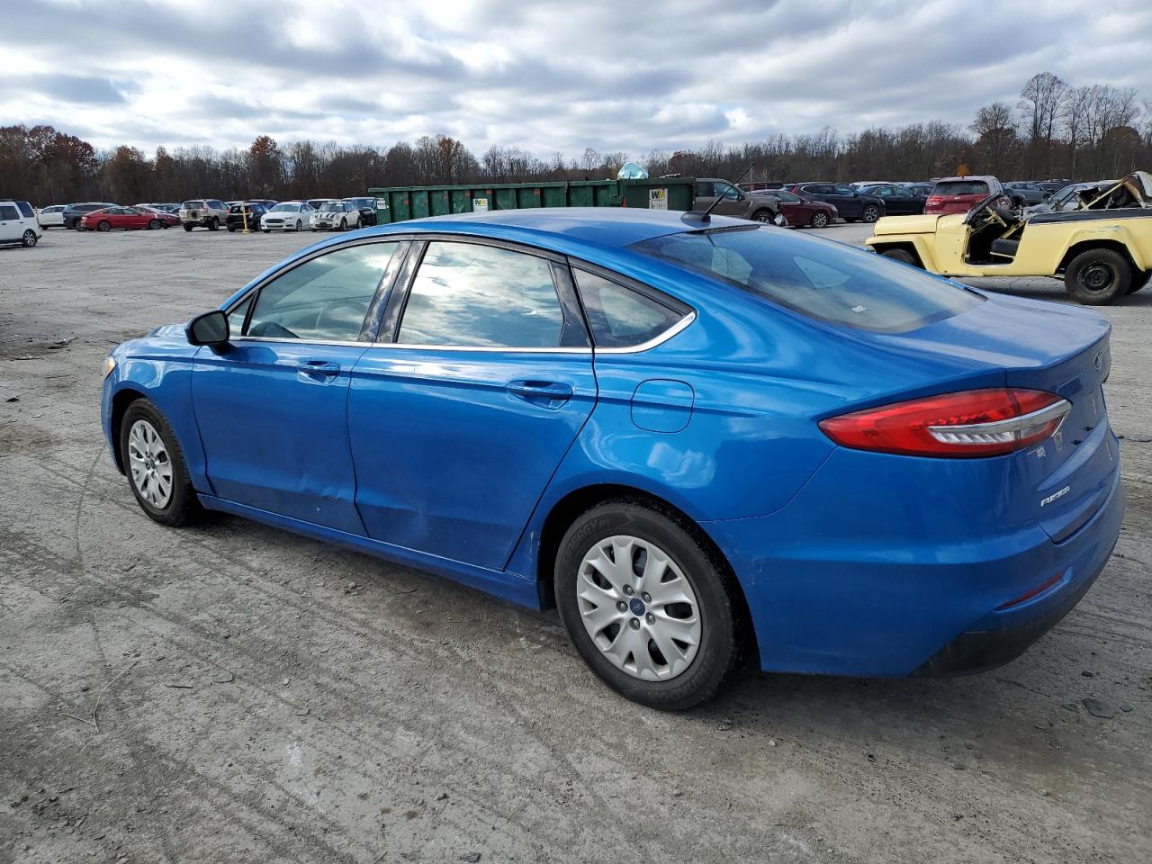 2019 Ford Fusion VIN 3FA6P0G79KR285962 Copart auction photo, front end / side damage thumbnail 2