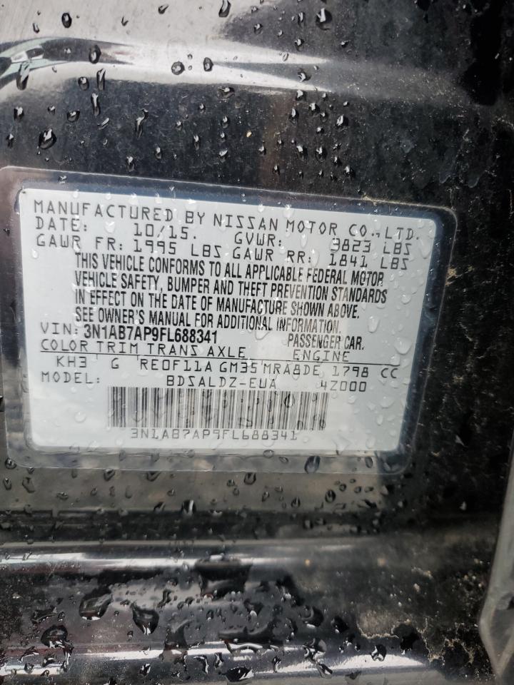 2015 Nissan Sentra VIN 3N1AB7AP9FL688341 Copart auction photo, front end damage thumbnail 15