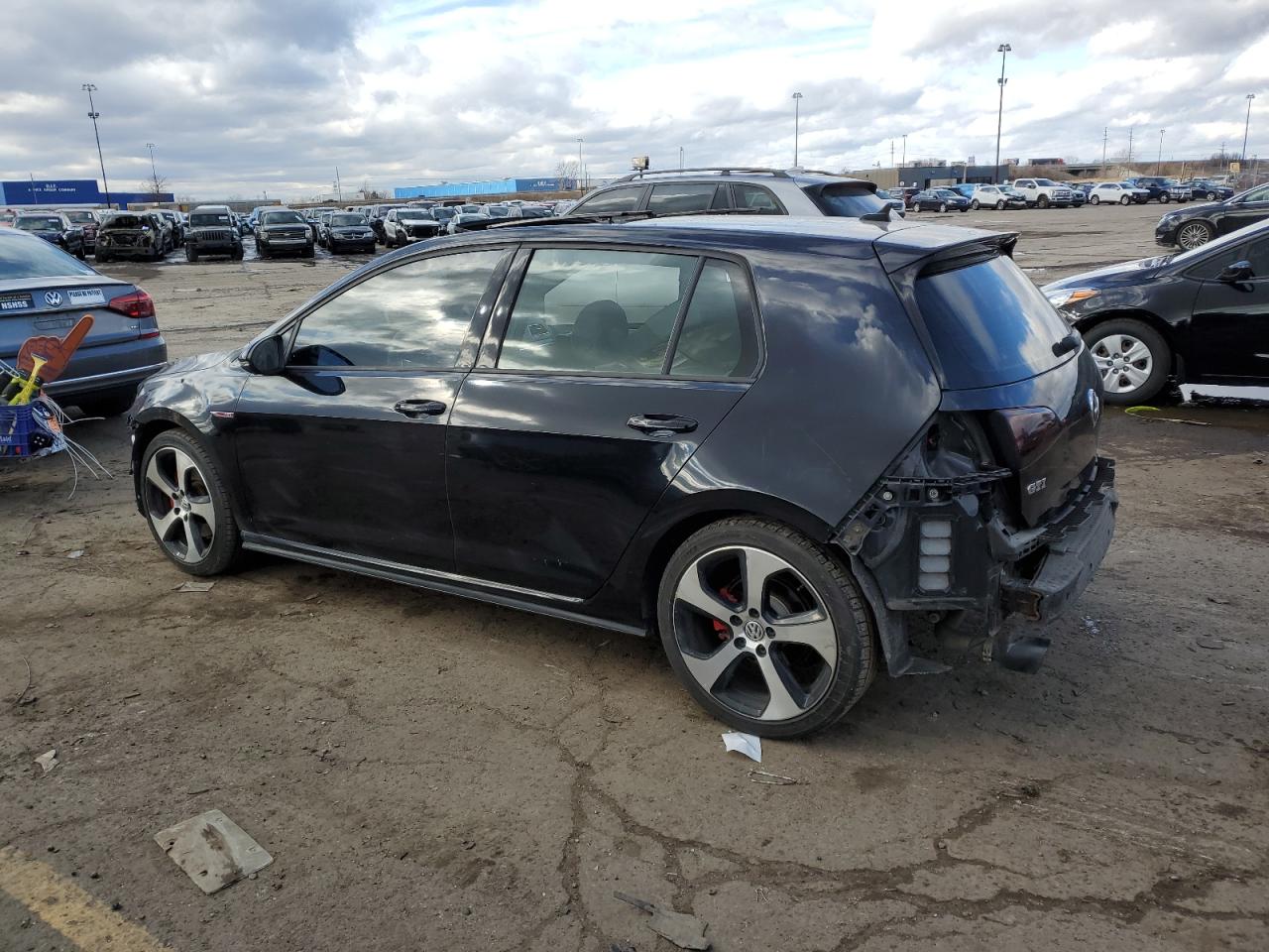2016 Volkswagen GTI VIN 3VW5T7AU0GM023421 Copart auction photo, all over damage thumbnail 2