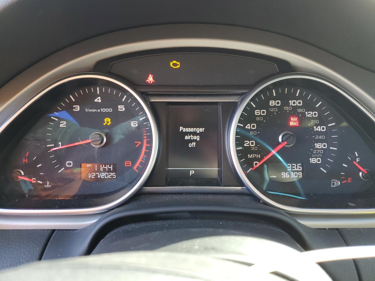 2015 Audi Q7 VIN WA1LGAFE5FD032777 Copart auction photo, front end / undercarriage damage thumbnail 9