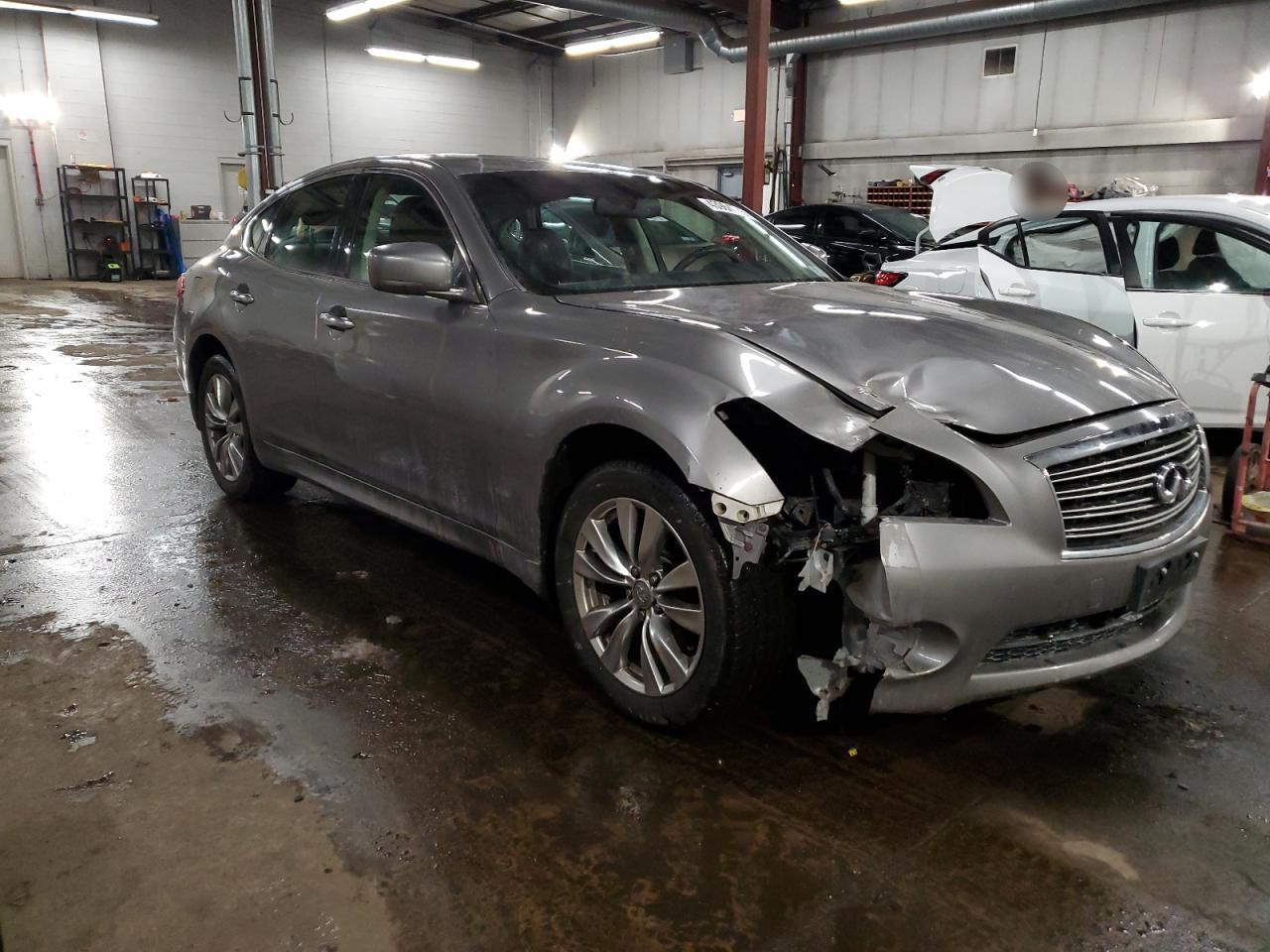 2011 Infiniti M VIN JN1BY1AR1BM376791 Copart auction photo, front end damage thumbnail 4