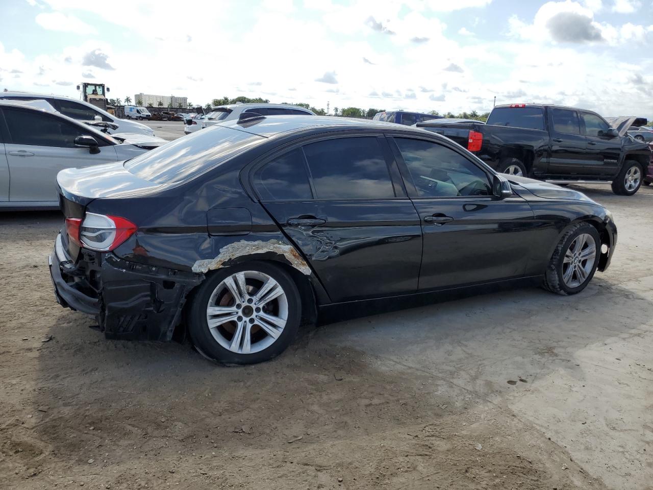2016 BMW 3er VIN WBA8E9C59GK604030 Copart auction photo, all over damage thumbnail 3