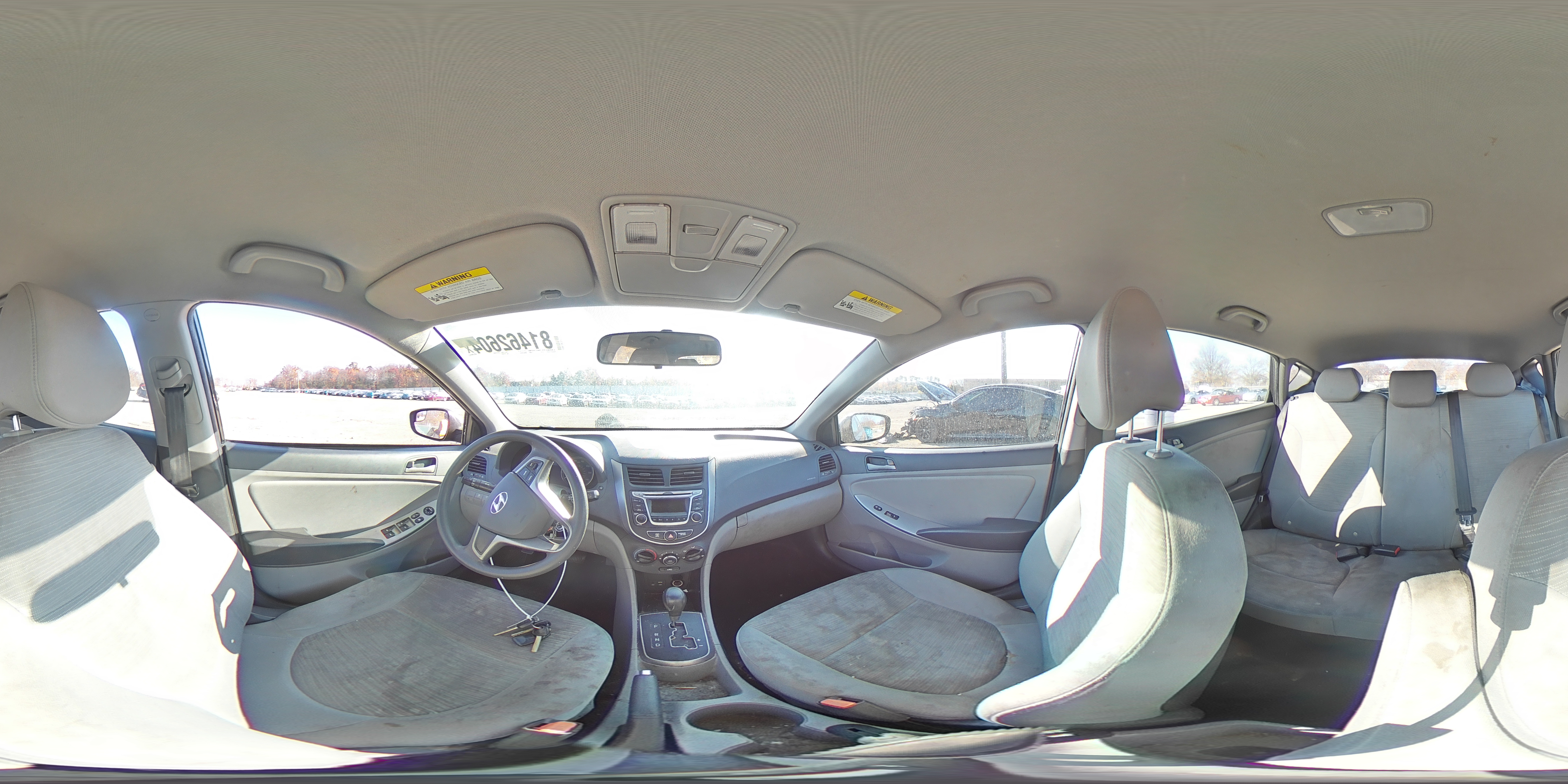 2016 Hyundai Accent VIN KMHCT5AE4GU239397 Copart auction photo, vandalism / side damage thumbnail 12