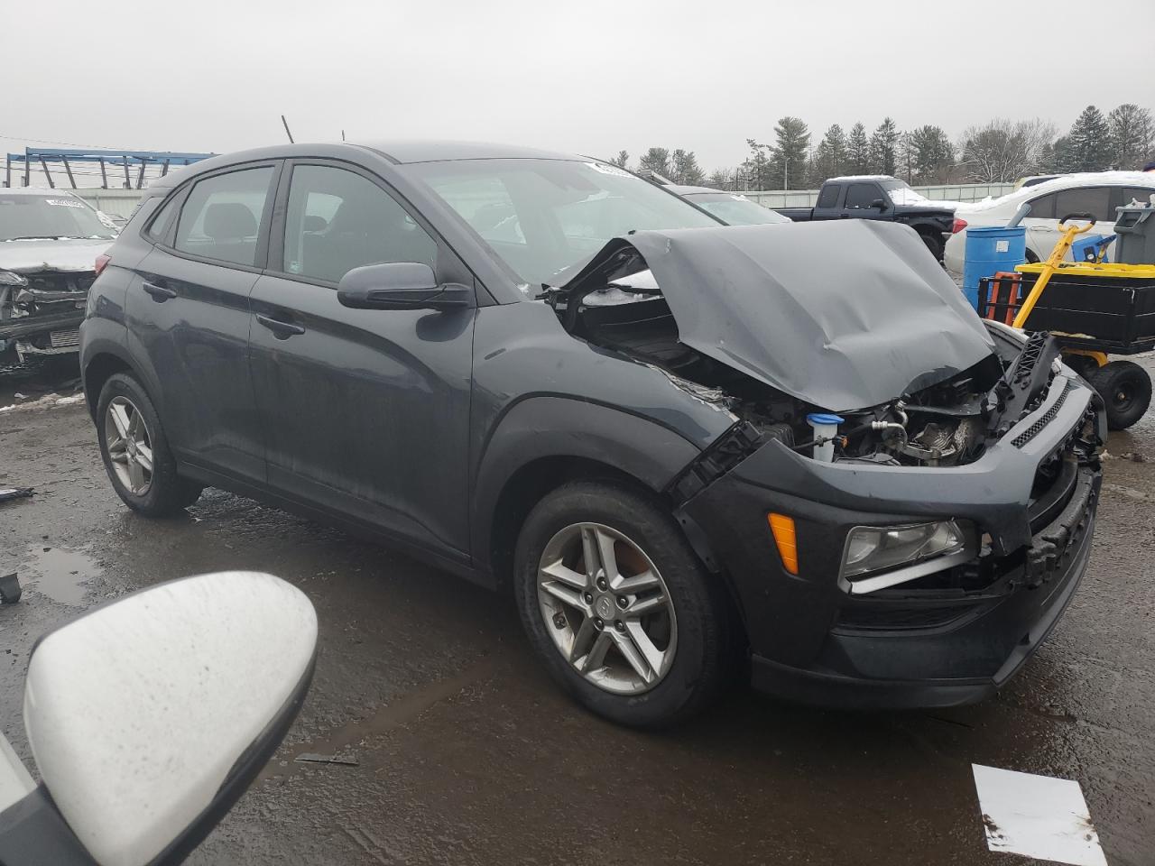2020 Hyundai Kona VIN KM8K1CAA3LU403560 Copart auction photo, front end damage thumbnail 4
