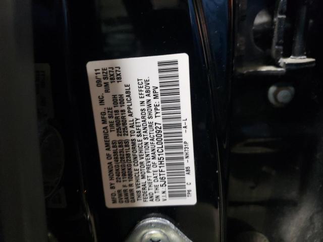 2012 Honda Crosstour VIN 5J6TF1H51CL000927 Copart auction photo, undercarriage damage thumbnail 13