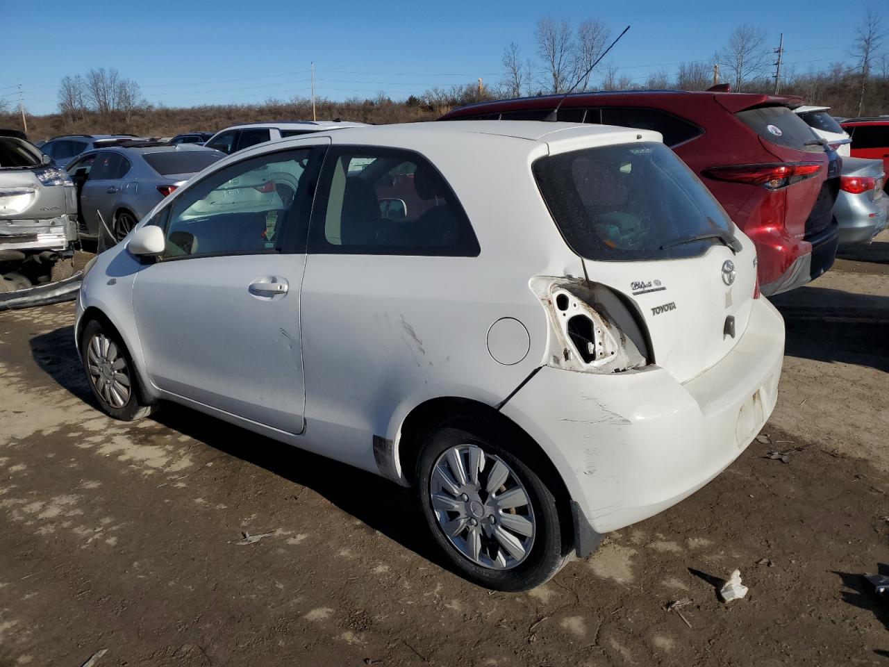 2008 Toyota Yaris VIN JTDJT903985173718 Copart auction photo, mechanical / rear end damage thumbnail 2