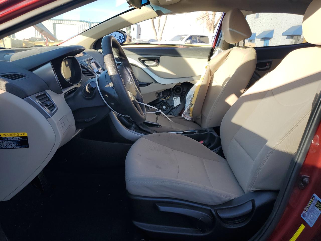 2016 Hyundai Elantra VIN 5NPDH4AE1GH669256 Copart auction photo, side / front end damage thumbnail 7