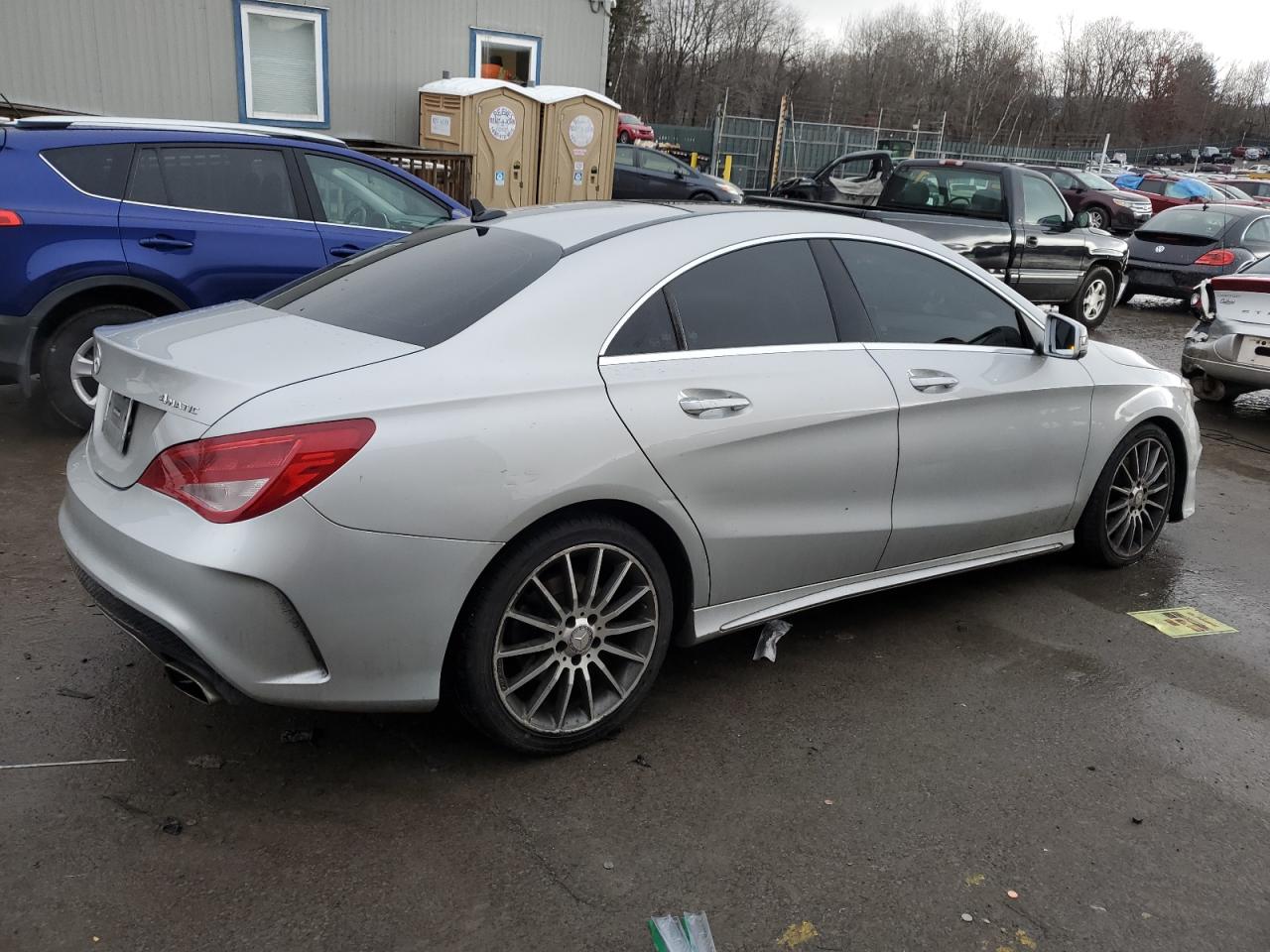2016 Mercedes-Benz CLA-klasse VIN WDDSJ4GB8GN325521 Copart auction photo, front end / undercarriage damage thumbnail 3