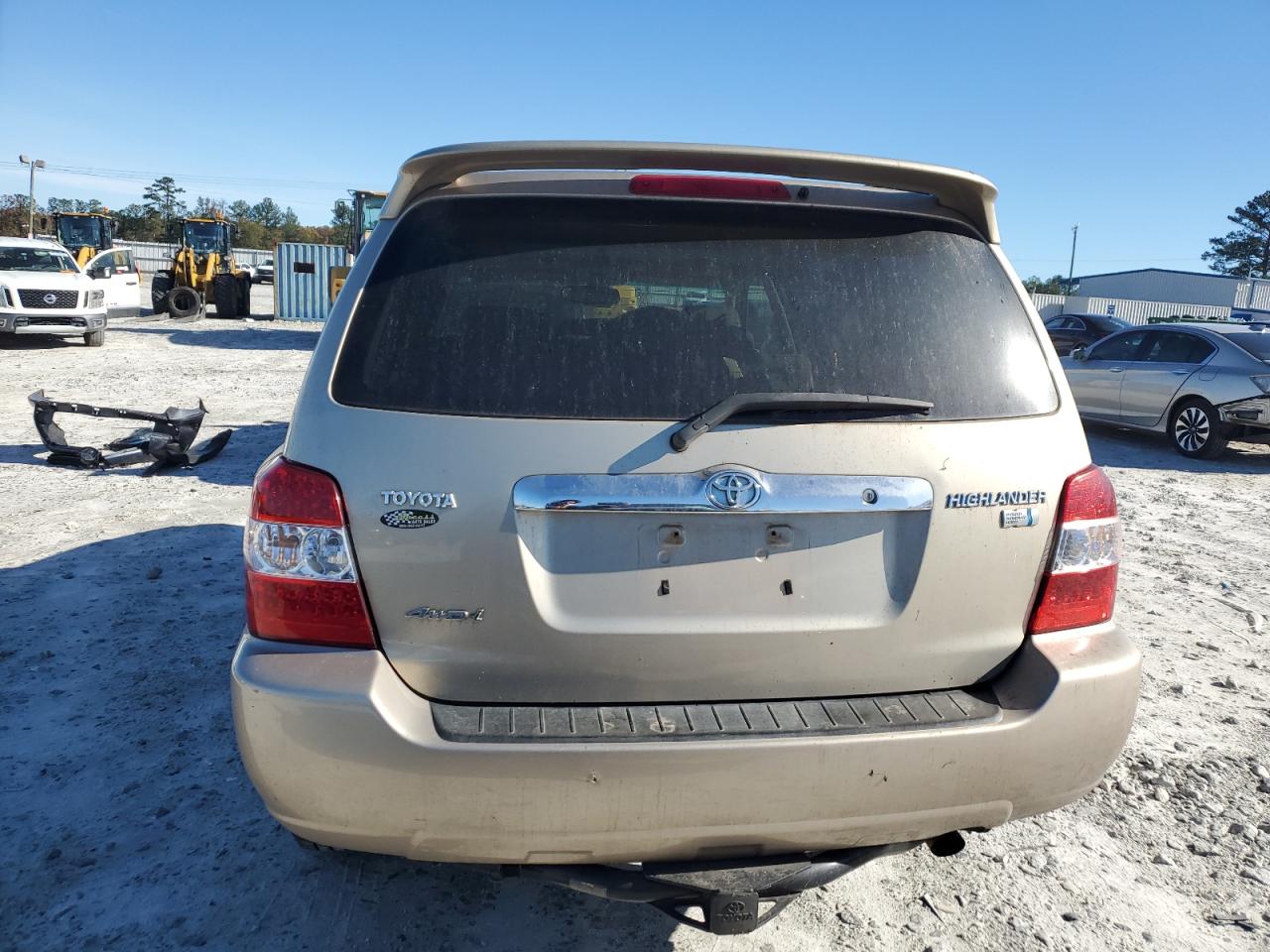 2007 Toyota Highlander VIN JTEEW21A770045773 Copart auction photo, front end / side damage thumbnail 6