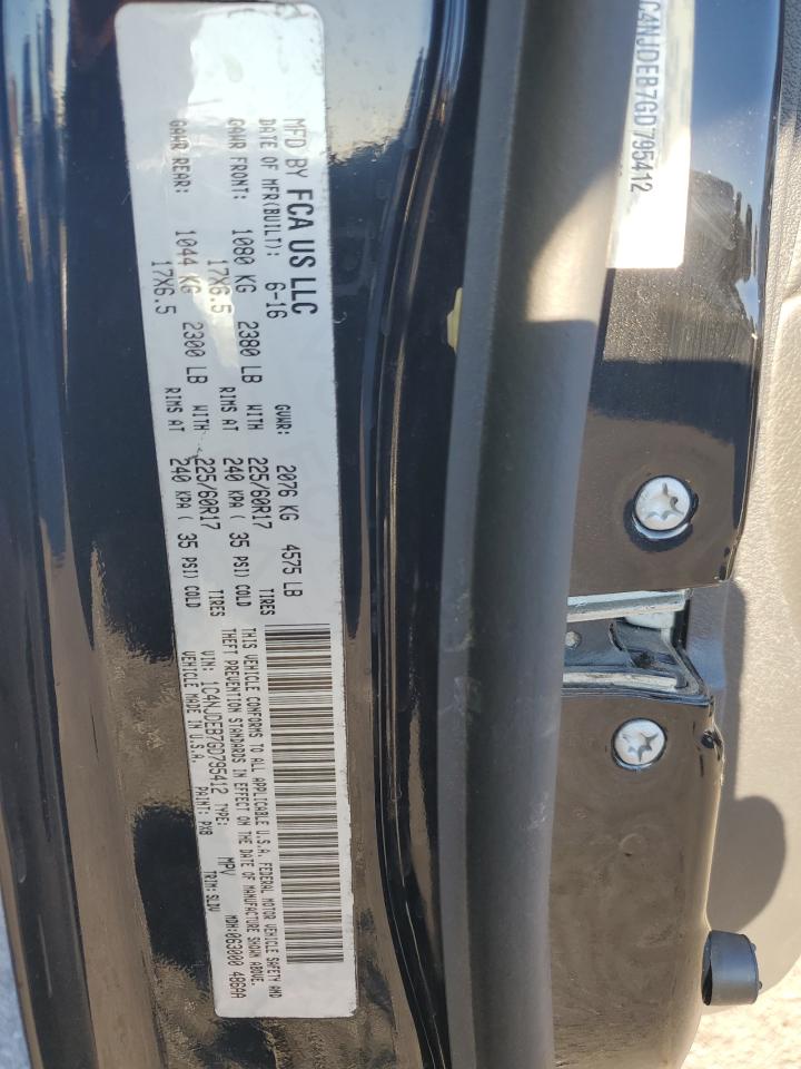 2016 Jeep Compass VIN 1C4NJDEB7GD795412 Copart auction photo, front end damage thumbnail 13