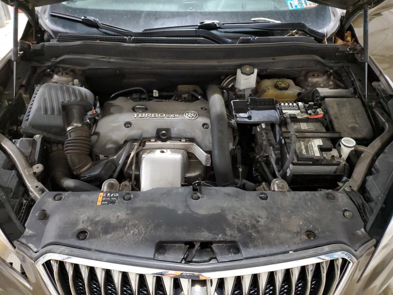 2017 Buick Envision VIN LRBFXFSX9HD117551 Copart auction photo, side damage thumbnail 12