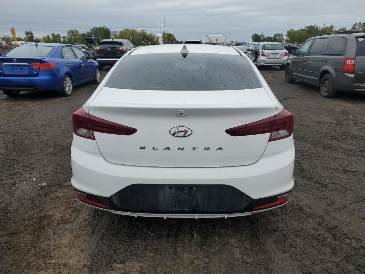 2019 Hyundai Elantra VIN KMHD84LF2KU765073 Copart auction photo, front end / minor dent/scratches damage thumbnail 6