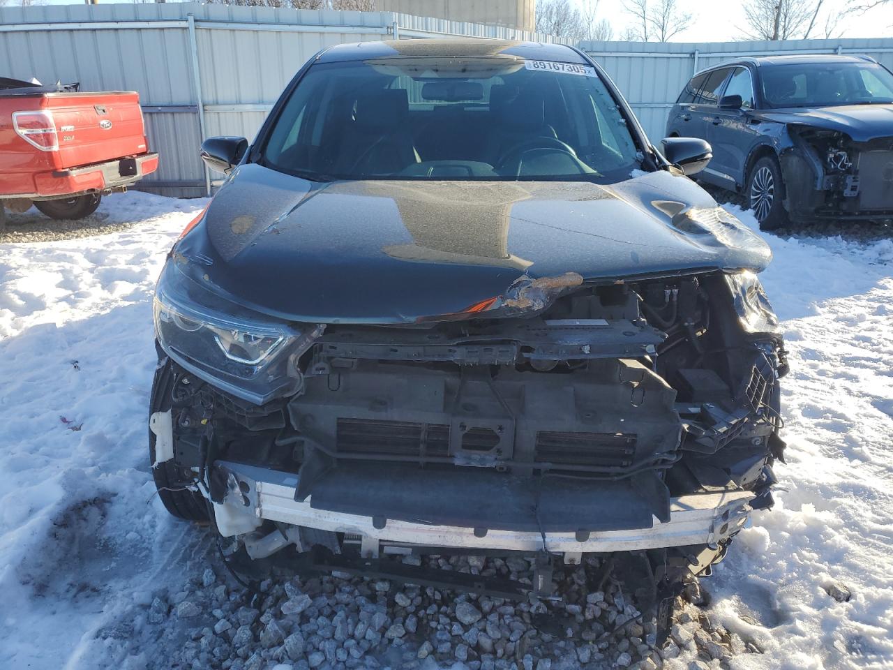 2017 Honda CR-V VIN 7FARW1H86HE020728 Copart auction photo, front end damage thumbnail 5